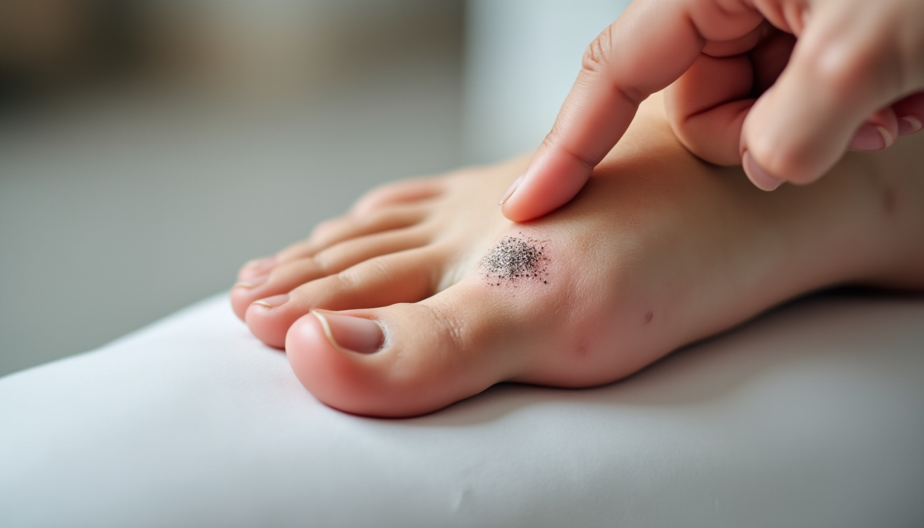 découvrez comment identifier une verrue plantaire grâce à notre guide pratique avec des conseils efficaces pour reconnaître et traiter cette affection commune des pieds.