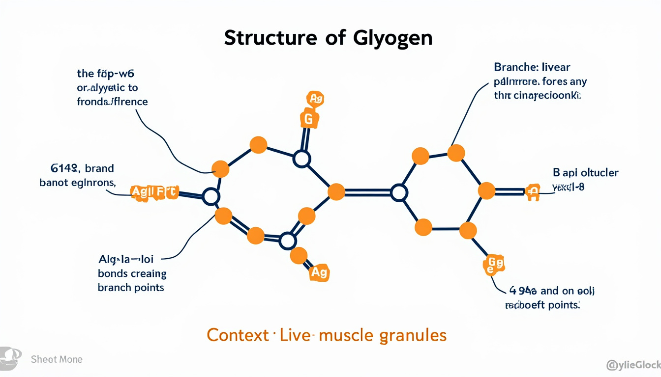 découvrez les propriétés essentielles du glycogène et ses fonctions vitales dans l'organisme pour comprendre son rôle clé dans le stockage d'énergie et la régulation métabolique.
