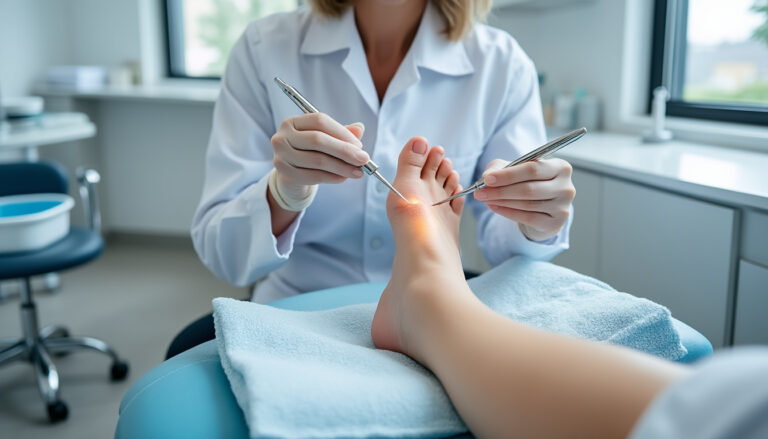 traitement expert des cors et callosités plantaires à montréal - anjou. consultez notre podiatre spécialisé pour des soins personnalisés et efficaces afin de retrouver le confort de vos pieds.