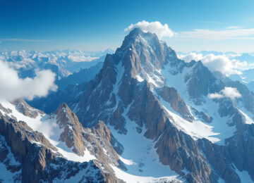 découvrez la magie des sommets où le ciel semble toucher la montagne, un lieu d'émerveillement et de sérénité au cœur de la nature.