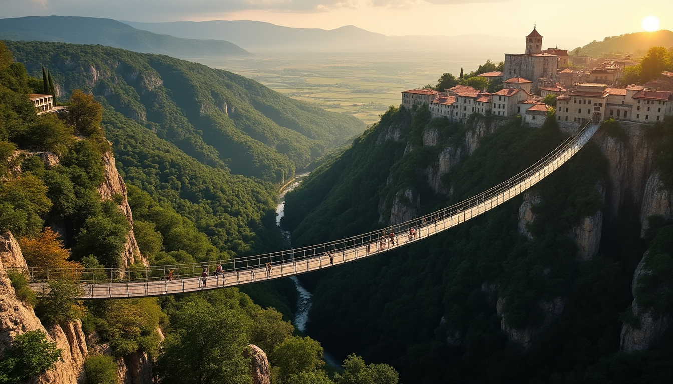 partez à l'aventure en plein air et découvrez la célèbre passerelle de mazamet lors d'une randonnée pédestre inoubliable au cœur de paysages naturels magnifiques.