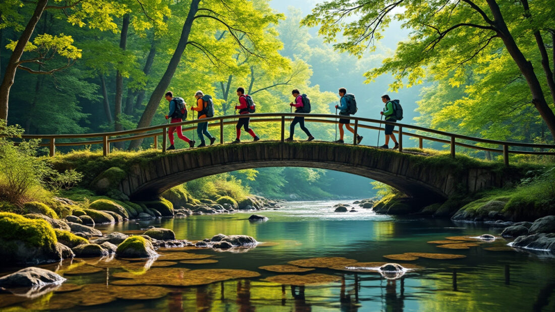partez à l'aventure en plein air et découvrez la passerelle emblématique de mazamet lors d'une randonnée pédestre inoubliable au cœur de la nature.