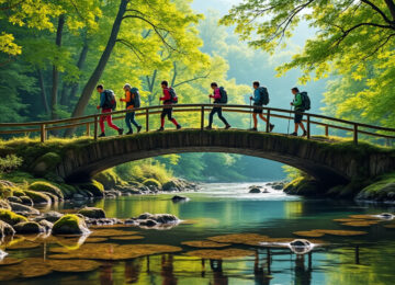 partez à l'aventure en plein air et découvrez la passerelle emblématique de mazamet lors d'une randonnée pédestre inoubliable au cœur de la nature.