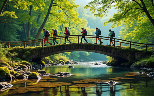 partez à l'aventure en plein air et découvrez la passerelle emblématique de mazamet lors d'une randonnée pédestre inoubliable au cœur de la nature.